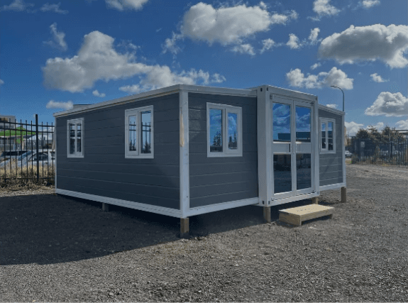 20ft Long Window & Metal Panel