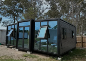 20ft Long Window & Metal Panel
