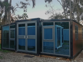 20ft Long Window & Metal Panel